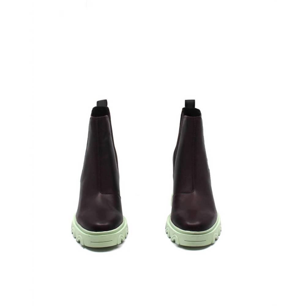 NEW SOREL brex heel chelsea bootie in cinder/sea sprite - Picture 2 of 3